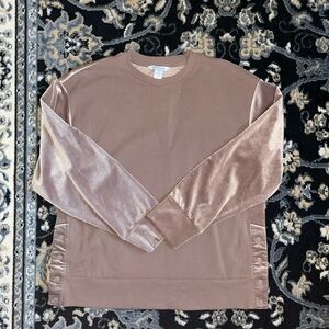 Athleta Retroplush Velvet Crewneck